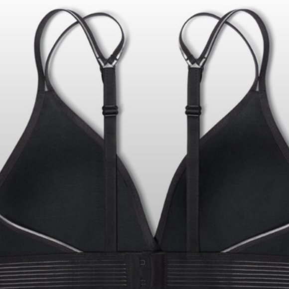 💕Knixteen The Super Bralette Black with Silver trim in medium BNWT - Picture 3 of 7